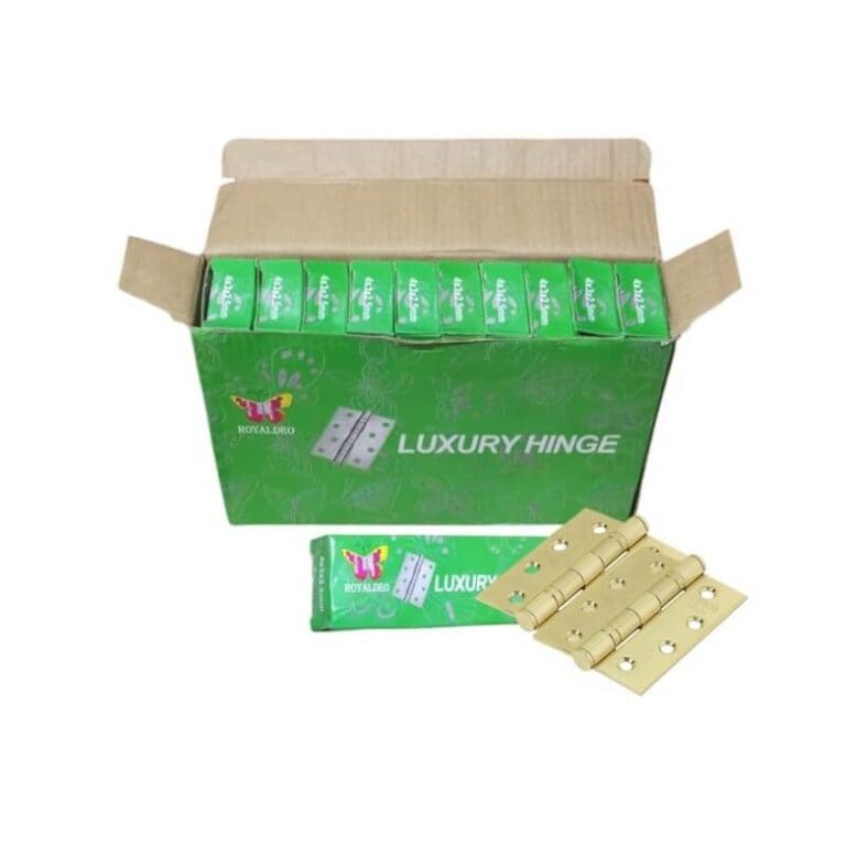 Brass 4" Luxury Door Hinges – Heavy Duty, Premium Quality