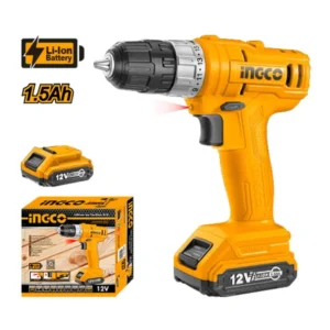 Ingco Cordless drill Voltage:12V No-load speed:0-600rpm