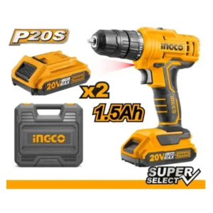 Cordless drill Voltage:20V No-load speed:0-400/0-1500/rpm Packed by plastic box