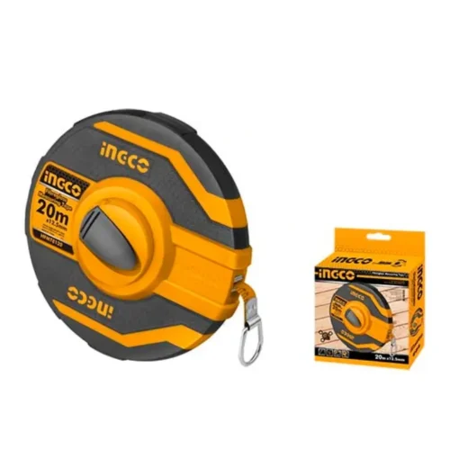 Original ingco 30mx12.5mm fibreglass measuring tape with metric and inch