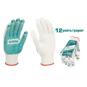 Knitted&PVC dots gloves